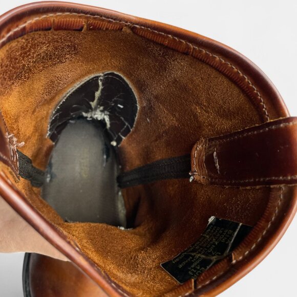 Wolverine Leather Western Cowboy Biker Engineer Work Boots Men's 8.5 M - Picture 11 of 16